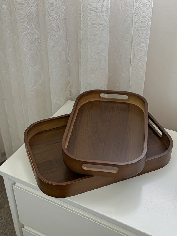 صواني خشب ثقيل